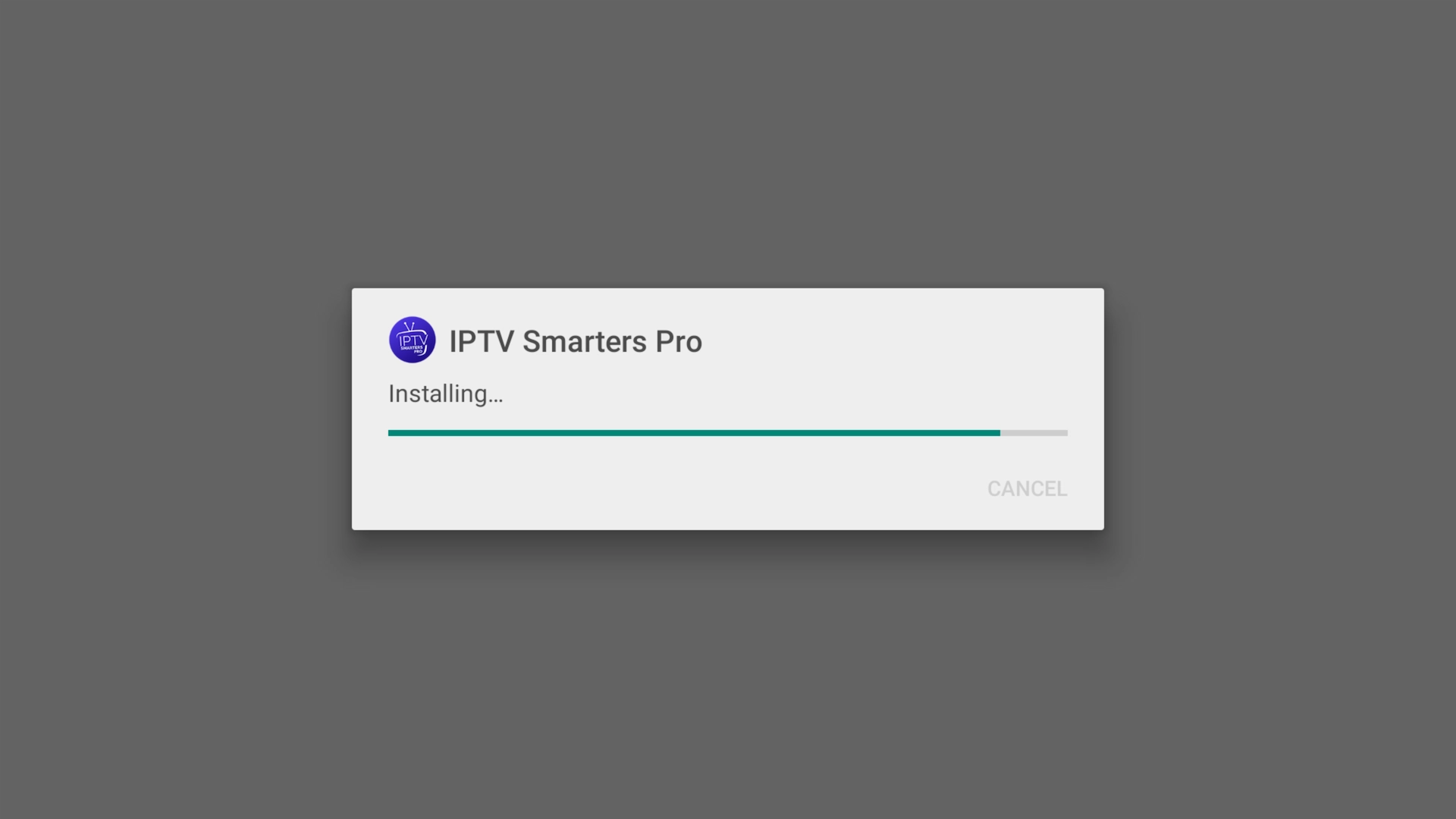 IPTV Smarters Pro installing